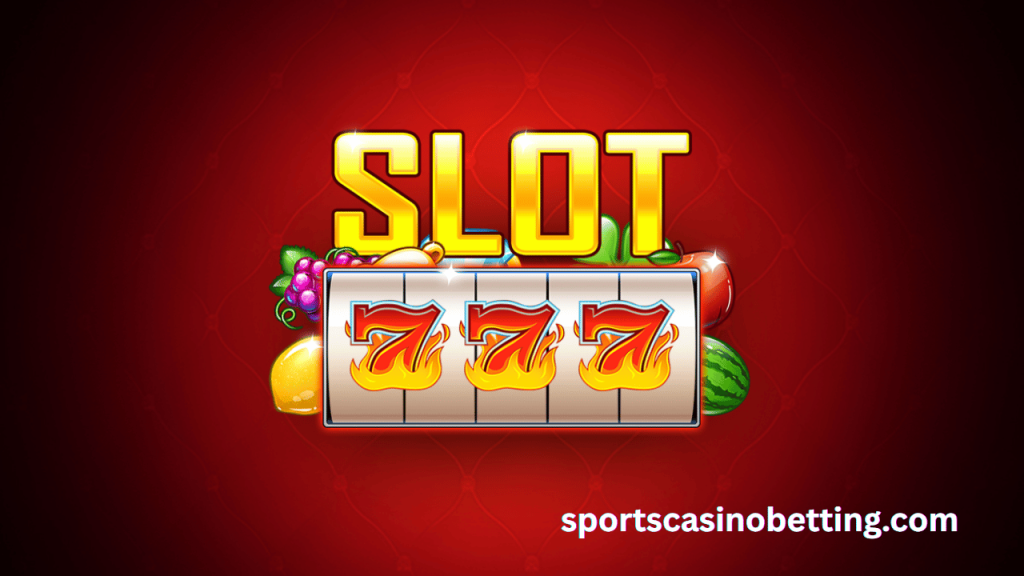 Slot777 game interface with reels, coins, and jackpot flashing lights